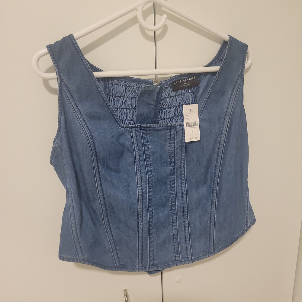 Blue Denim Blouse NWT's